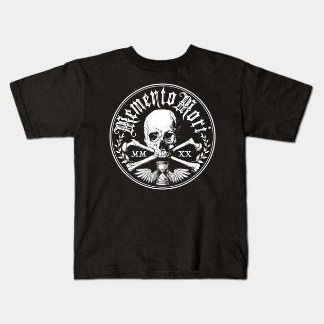 Memento Mori Coin Kids T-Shirt by RavenWake